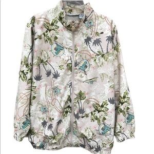 Kenneth Too Tan Lightweight Full Zip Jacket Women 1X